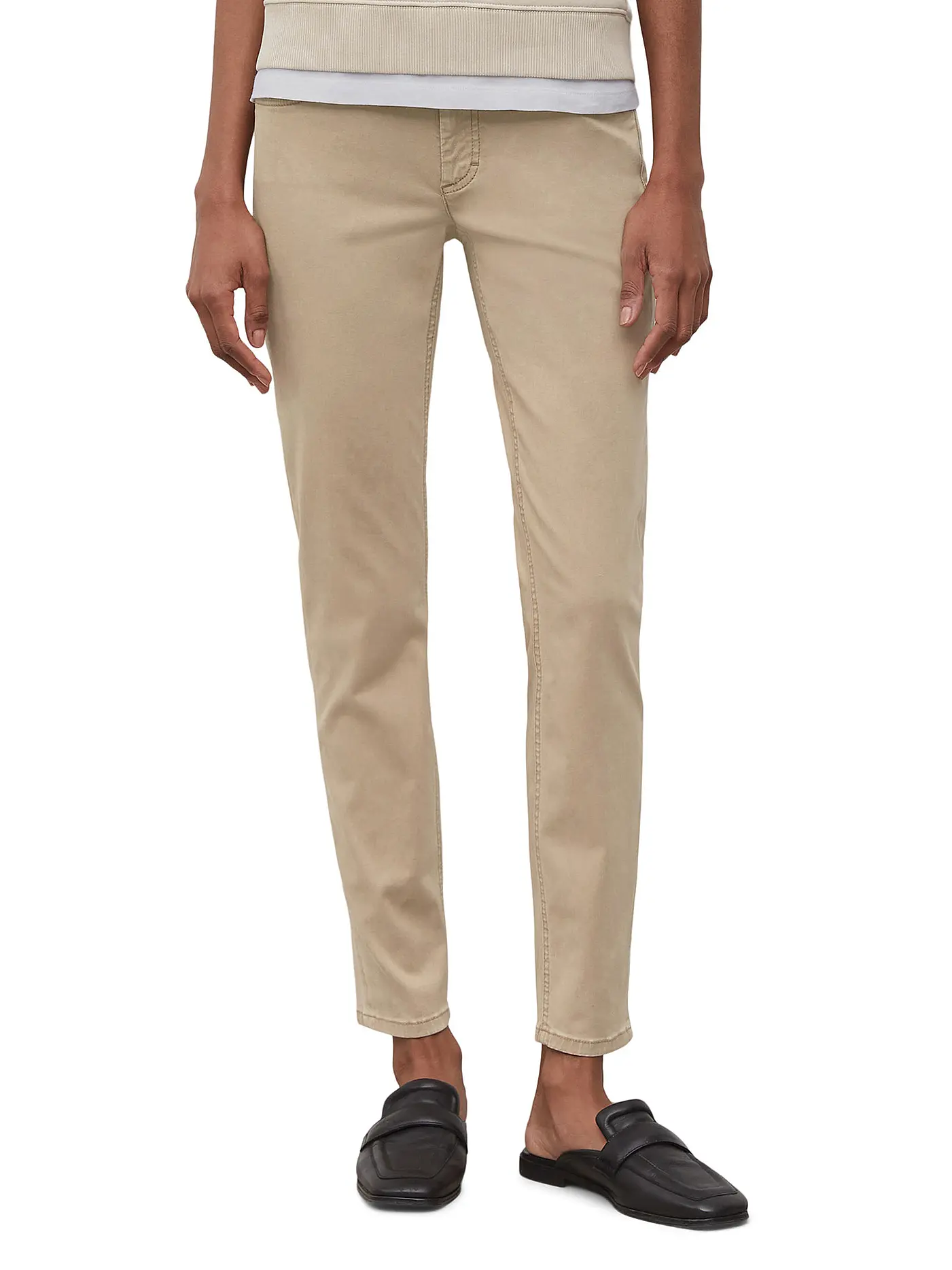 MARC O'POLO | Hose Lulea Slim Fit | beige